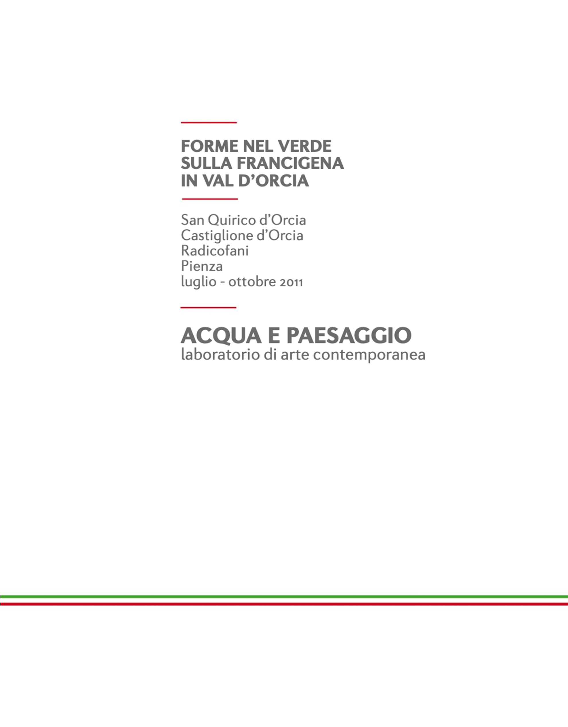 Catalogo Forme nel Verde 2011